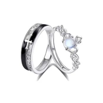 JIACUIYUN Colored Glaze Rings Unisex