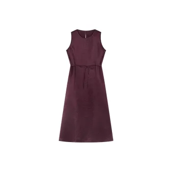 IHIMI Sleeveless Dress Women's Midnight Plum Purple