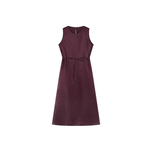 IHIMI Sleeveless Dress Women's Midnight Plum Purple