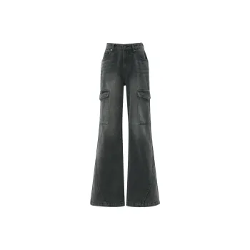 Wen Shan Jeans Women's Black Gray
