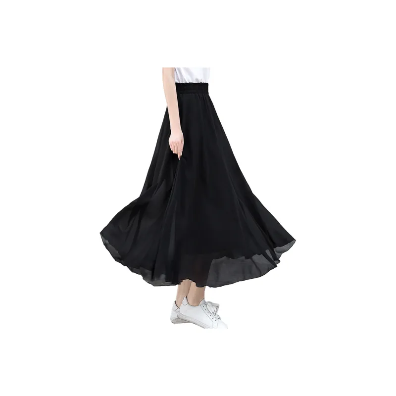 Cypress House Casual Long Skirts Women's Black-0