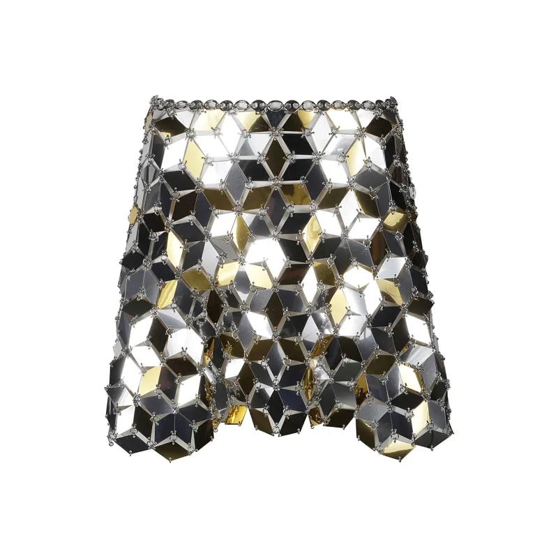 Paco Rabanne Sparkles Rhombic paillettes Miniskirt-0