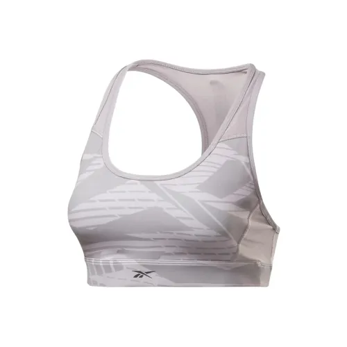 Reebok Lm Lux Racer Bra Aop Sports Underwear Women's Gravity Gray