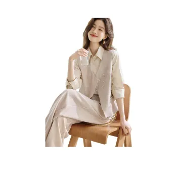 Mo Han Yi Mei Casual Suit Women's Light Beige