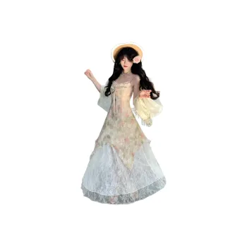 Flowers In Water Slip Dress Women's