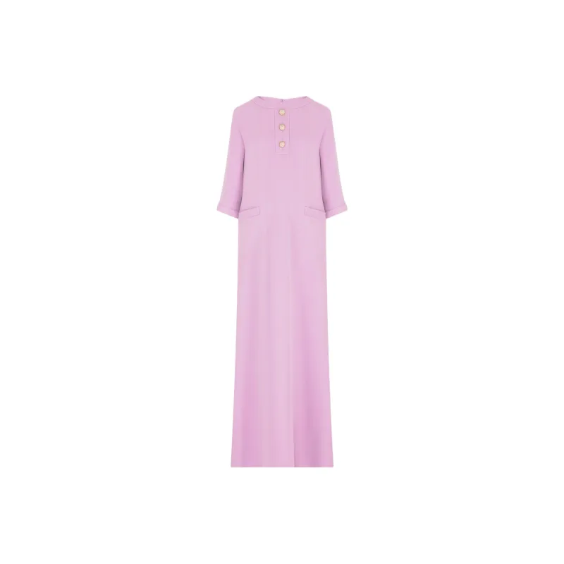 Valentino Long Sleeved Dress Women's Purple-0