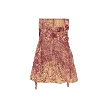 DIESEL Casual Long Skirts Women's Pink White