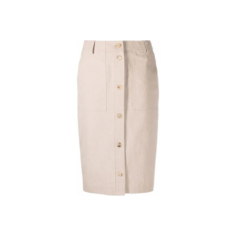 MOSCHINO Safari Buttoned Skirt-0