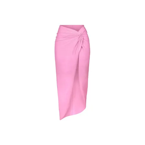 Skims Casual Long Skirts Women's Light Pink Red