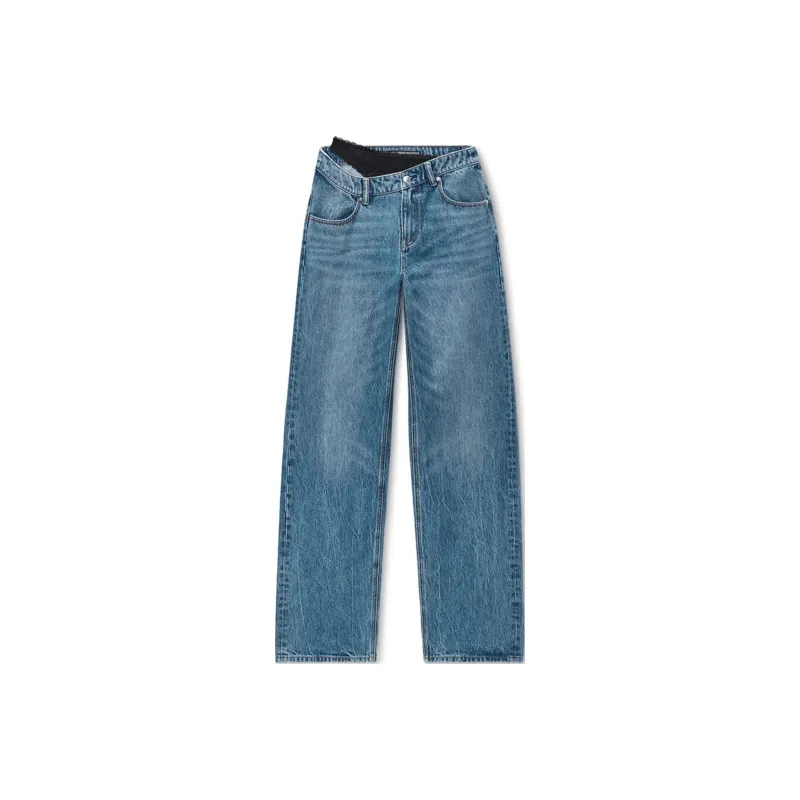 Alexander Wang Lace Undie Dip Side Jean Vintage Medium Indigo-0