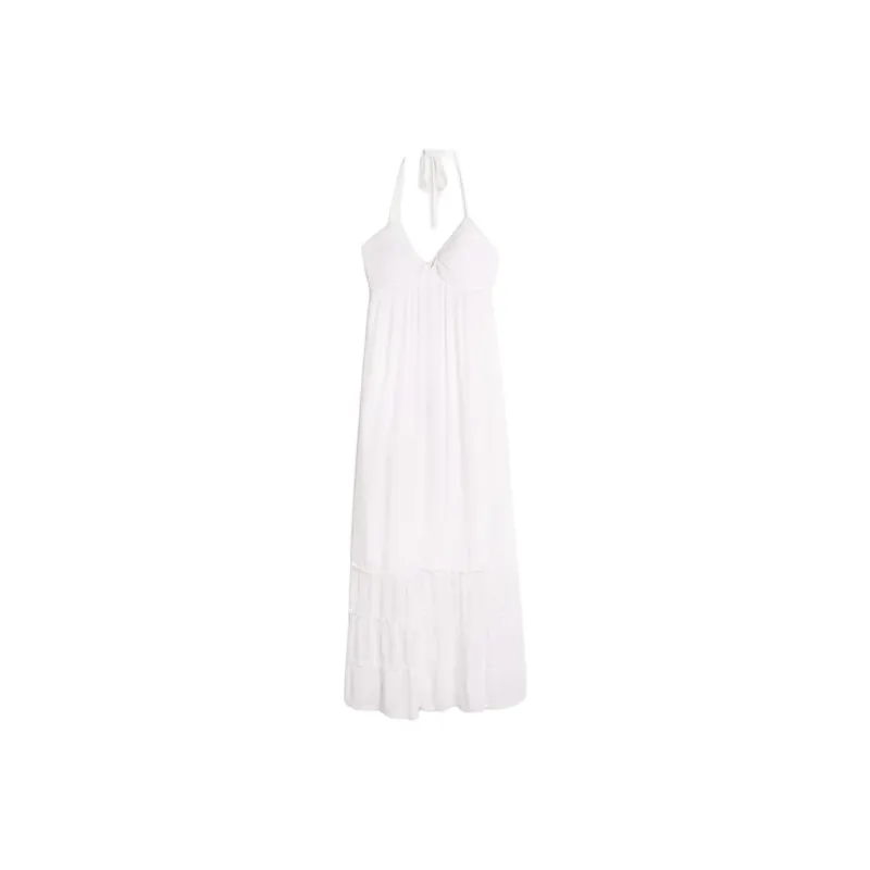 Hollister Sleeveless Dress Women's White-0