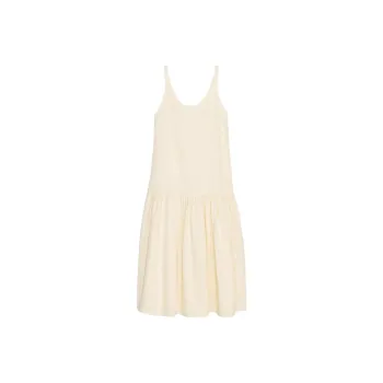 ZARA Sleeveless Dress Women's Light Yellow
