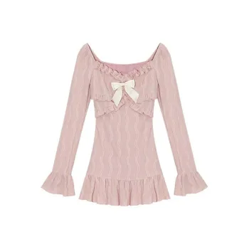 PLANE DRIFT Long Sleeved Dress Women's Pink