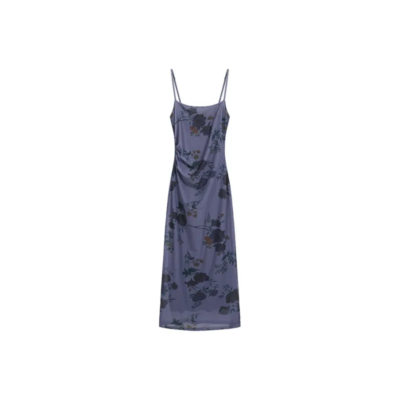 DOKZB Slip Dresses Women's Purple-0