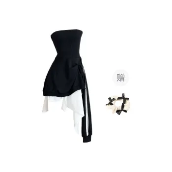 TURN UP Sleeveless Dress Women's Black White