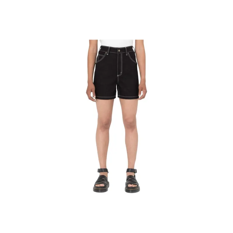 Dickies Carpenter Jean Shorts 5' Denim Shorts Women's Black-0