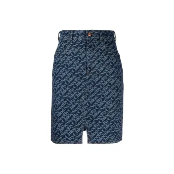 See By Chloe Denim Short Skirts Women's Dark Blue