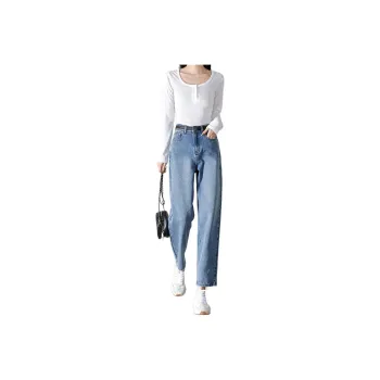 Mo Han Yi Mei Jeans Women's Blue