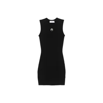 Marine Serre Crescent Moon Sleeveless Mini Dress