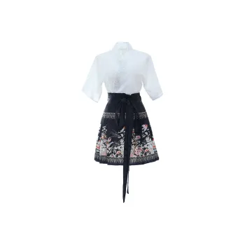 TURN UP SS24 Skirt Set Women's Black White