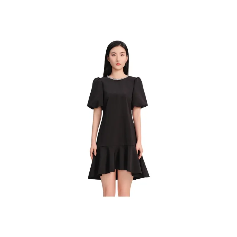 Blood Glitter Short-Sleeved Dresses Women's-2