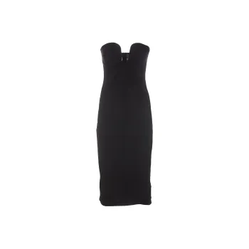 PINKO Evening Contoured Neckline Midi Dress