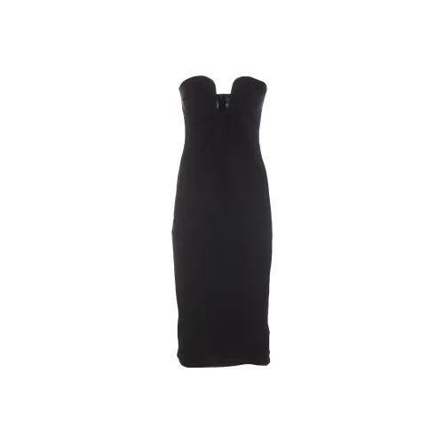 PINKO Evening Contoured Neckline Midi Dress