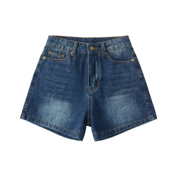 UNRETRO Denim Shorts Women's Blue