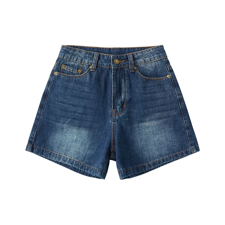 UNRETRO Denim Shorts Women's Blue-0