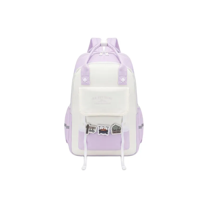 Yalu Nylon Fabric Backpack Regular Unisex Multicolor-11