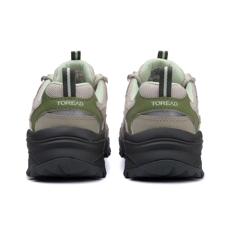 TOREAD Slip Resistant, Abrasion Resistant, Waterproof Low Top Hiking Shoes Women's Light Sand Green-3