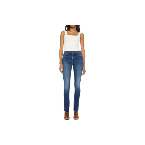 MOTHER High-Waist Rascal Sneak Jeans