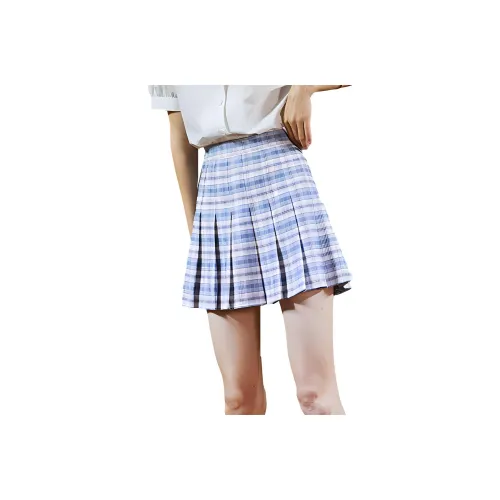 Tonlion Casual Short Skirts Women's Dusty Blue