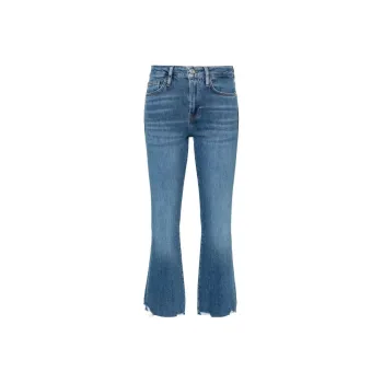 FRAME Le Crop Mini Boot Mid Rise Jeans