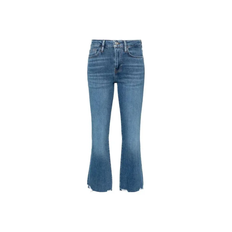 FRAME Le Crop Mini Boot Mid Rise Jeans-0