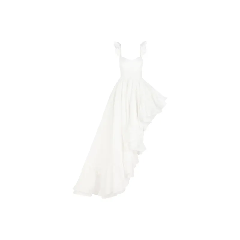 Selkie Collection SS24 Slip Dress Women's Ivory White-0