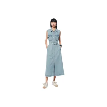MOCO Sleeveless Dress Women's Denim Light Blue