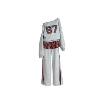 Icicofficial Casual Suit Women's Gray
