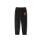 Ice Silk Ankle-Length Pants-DD18 Elastic Cuff Small Logo Letter Crackle Team Logo Black