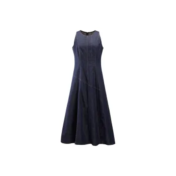 PEACEBIRD Sleeveless Dress Women's Salute Blue