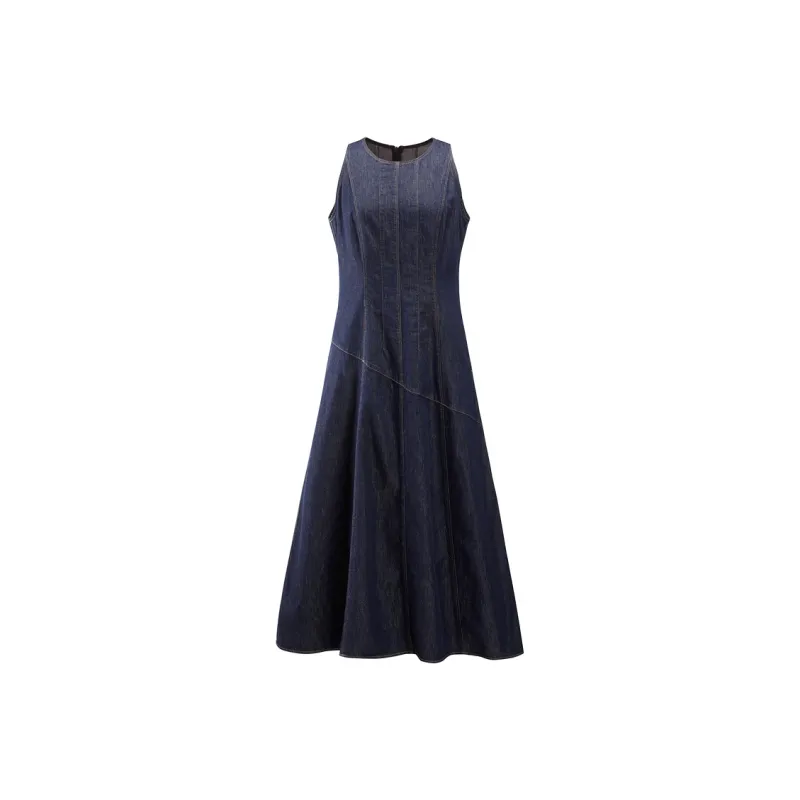 PEACEBIRD Sleeveless Dress Women's Salute Blue-0