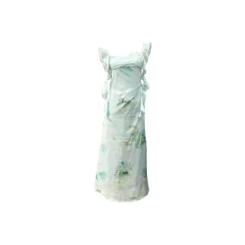 PAZZO Slip Dress Women's Light Green