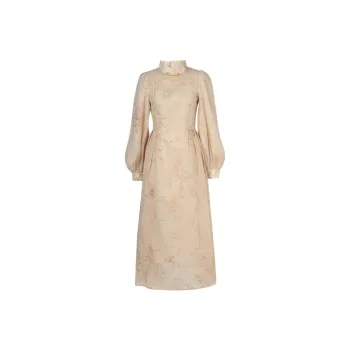 Duffy Fashion Long-Sleeved Dresses Women's Light Tea Brown