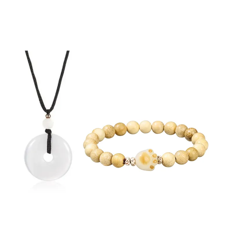 Welcome To The Treasure White Jade Bodhi Bracelets Unisex-6