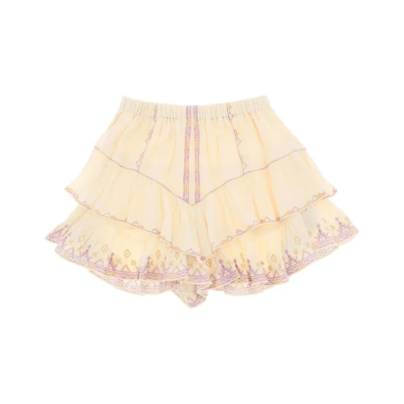ISABEL MARANT ETOILE Casual Short Skirts Women's Beige-0