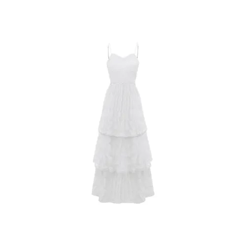 Local Gal Slip Dress Women's White