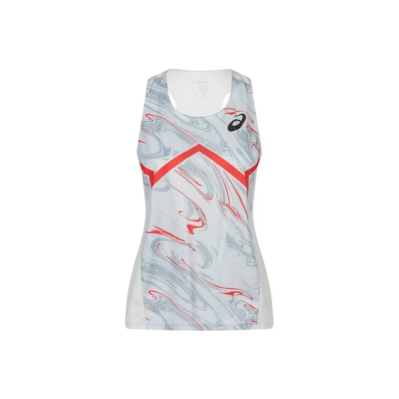 Asics Sleeveless Sports Shirts Women's Gray-0