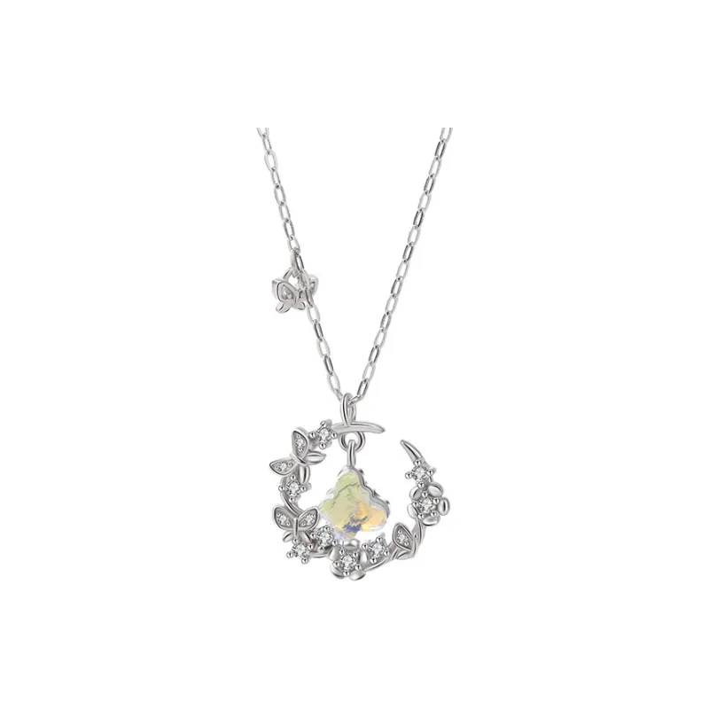 DAWO S925 Silver Necklaces Women's-0