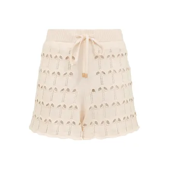 Zimmermann SS25 Casual Shorts Women's Cream