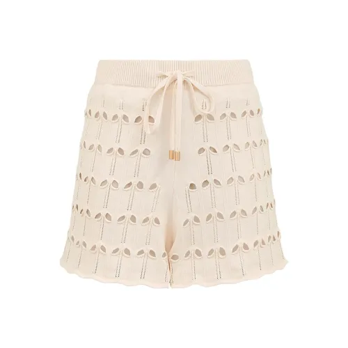 Zimmermann SS25 Casual Shorts Women's Cream